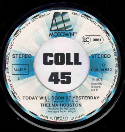 ThelmaHouston-TodayWillSoonBeYesterdayB
