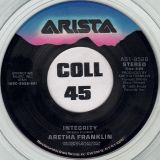 Aretha Franklin – Integrity b/w Jumpin’ Jack Flash – Arista 7″ Clear Vinyl