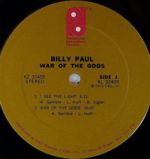 BillyPaul-WarOfTheGodsLABEL
