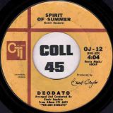 Deodato – Also Sprach Zarathustra (2001) b/w Spirit Of Summer – CTI 7″