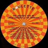 Little Anthony & The Imperials – The Greatest Hits Of Little Anthony And The Imperials – Roulette LP