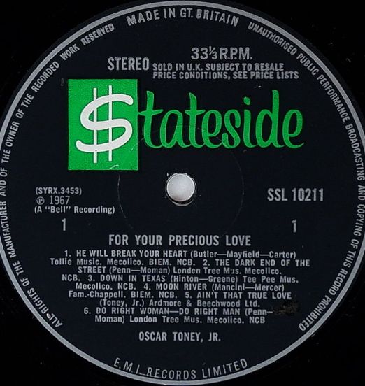 OscarToney-ForYourPreciousLoveLABEL