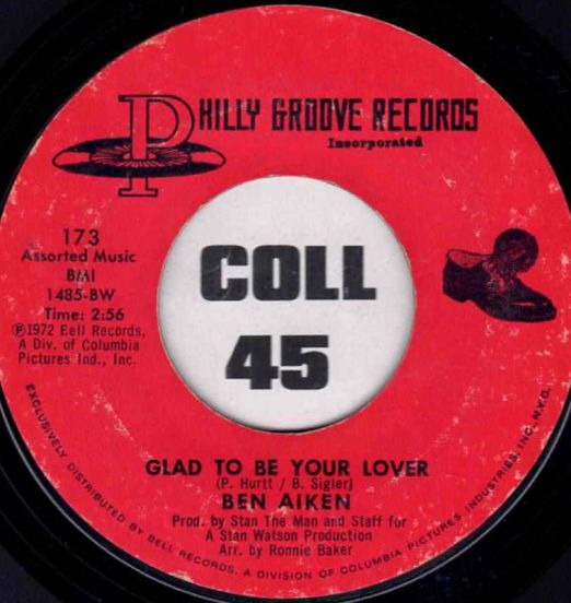 Ben Aiken - Glad To Be Your Lover b/w Handle With Care - Philly Groove Records 7"