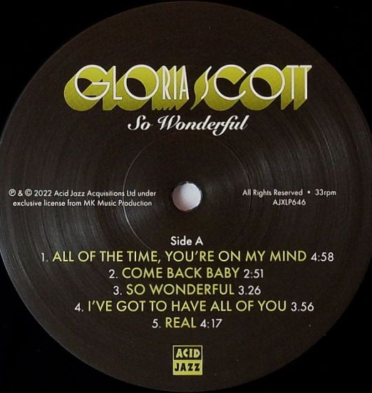 GloriaScott-SoWonderfulLABEL