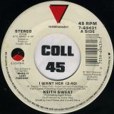 Keith Sweat – I Want Her b/w Part 2 – Elektra 7″