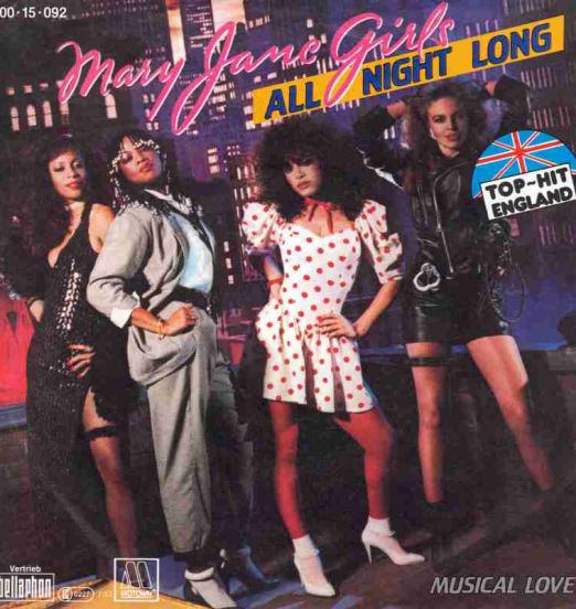Mary Jane Girls – All Night Long b/w Musical Love - Motown GER PS 7"