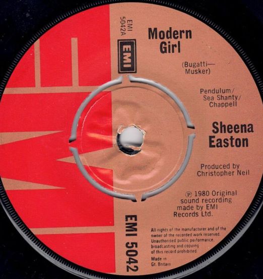 Sheena Easton - Modern Girl b/w Paradox - Emi UK 7"