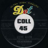 Steve Allen With Donn Trenner And His Orchestra – Gravy Waltz b/w Preacherman – Dot 7″