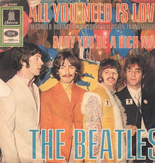 The Beatles - All You Need Is Love b/w Baby, You're A Rich Man - Odeon GER 7"