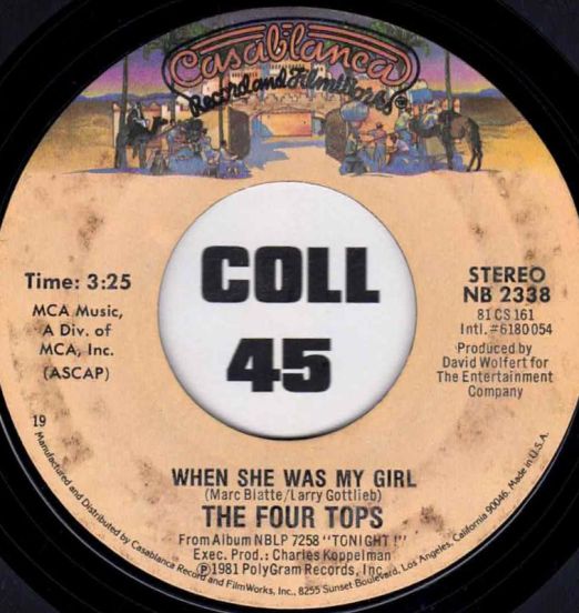 TheFourTops-WhenSheWasMyGirl