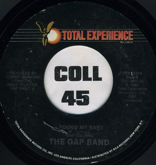 The Gap Band - I Found My Baby b/w Instrumental - Total Experience 7"