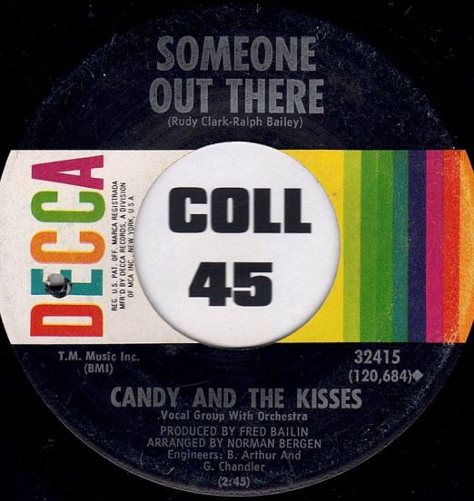 Candy And The Kisses - Someone Out There b/w Chains Of Love - Decca 7"