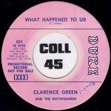Clarence Green – What Happened To Us b/w Ground Hog (Instrumental) – Duke 7″