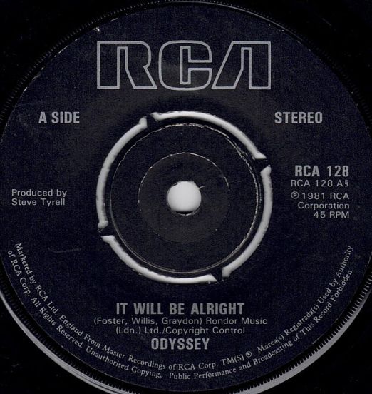 Odyssey - It Will Be Alright b/w Oh No Not My Baby - RCA 7"