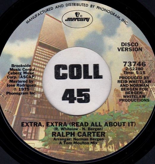 Ralph Carter - Extra, Extra (Read All About It) - Mercury 7"