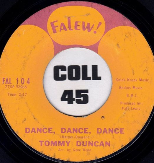 Tommy Duncan - Dance, Dance, Dance b/w Let's Try It Over Again - Falew! 7"