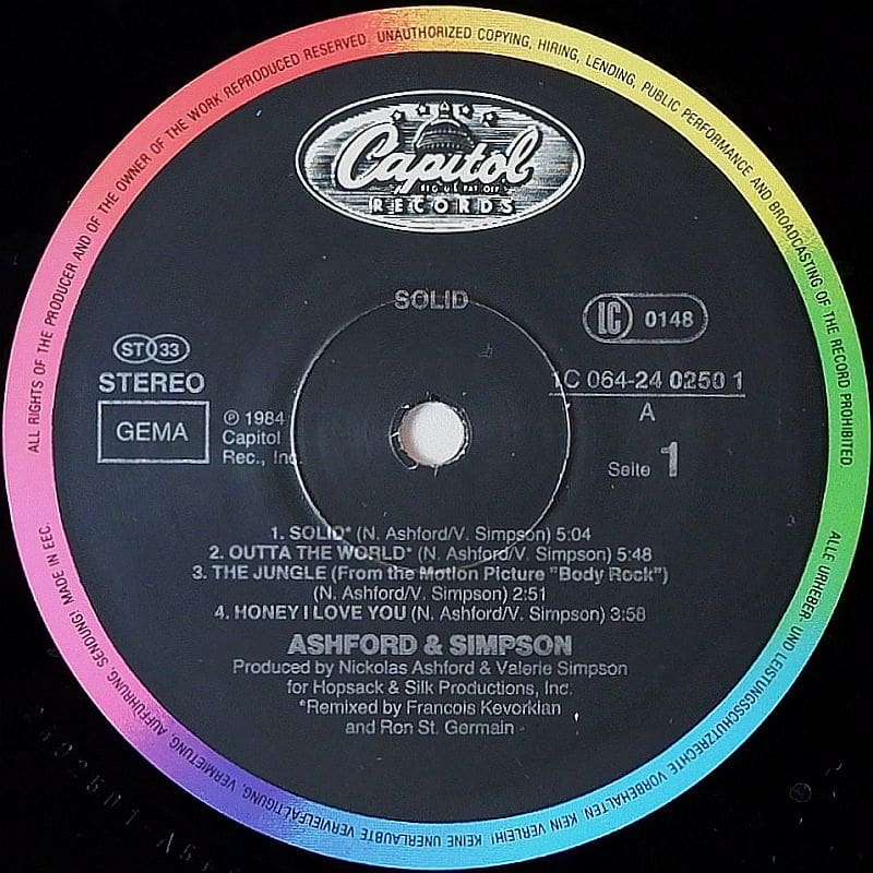 Ashford & Simpson - Solid - Capitol GER LP -