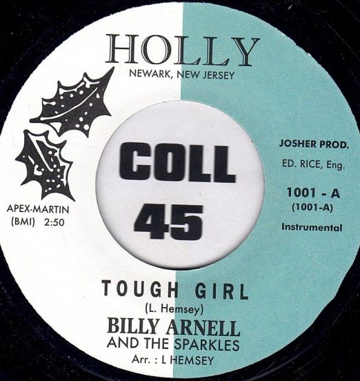 Billy Arnell And The Sparkles – Tough Girl (Instrumental) b/w Same - Holly 7"
