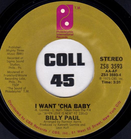 BillyPaul-IWant'ChaBabyB