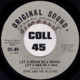 Dyke And The Blazers – Let A Woman Be A Woman – Let A Man Be A Man b/w Uhh – Original Sound 7″