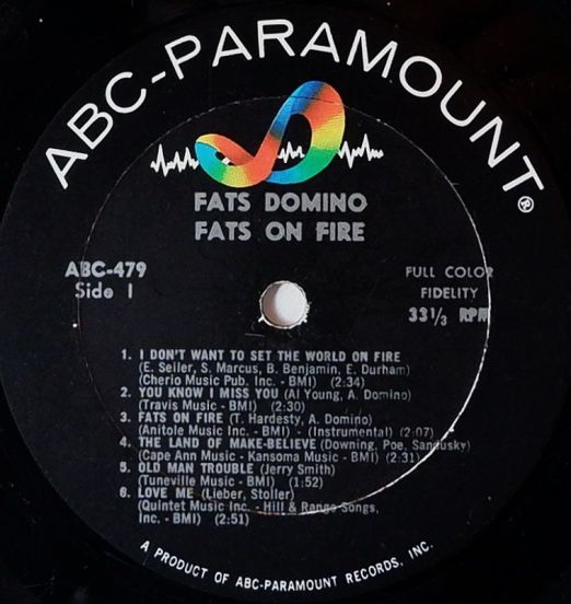 FatsDomino-FatsOnFireLABEL