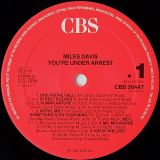 Miles Davis – You’re Under Arrest – Cbs NL LP