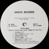 Peter Nero – Disco, Dance And Love Themes Of The 70’s – Arista DJ LP