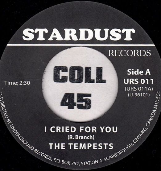 The Tempests - Some Day b/w Cried For You Stardust CN 7"
