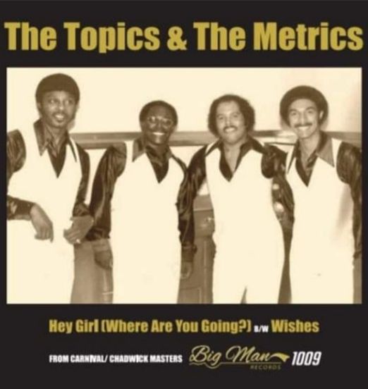 *PREORDER* The Topics - Hey Girl (Where Are You Going?) b/w The Metrics –  Wishes - Big Man UK 7"