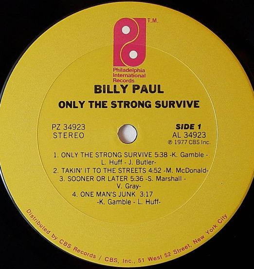 BillyPaul-OnlyTheStrongSurviveLABEL