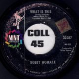 Bobby Womack – What Is This b/w What You Gonna Do (When Your Love Is Gone) – Minit 7″