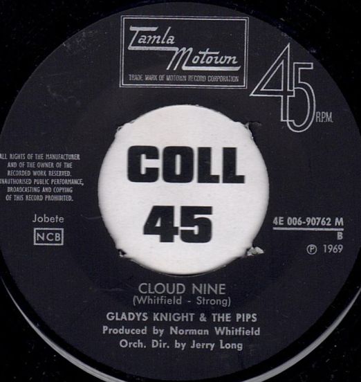 Gladys Knight & The Pips - Cloud Nine b/w Friendship Train - Tamla Motown SCA 7"