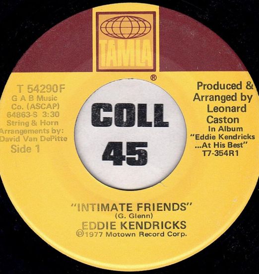 Eddie Kendricks - Intimate Friends b/w Baby - Tamla 7"