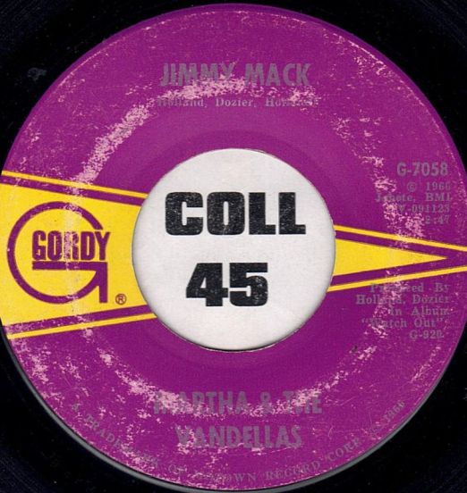 Martha & The Vandellas - Jimmy Mack b/w Third Finger, Left Hand - Gordy 7"