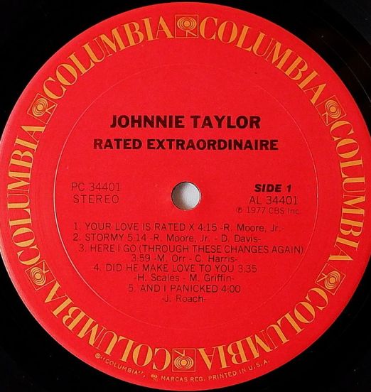 JohnnieTaylor-RatedExtraordinaireLABEL