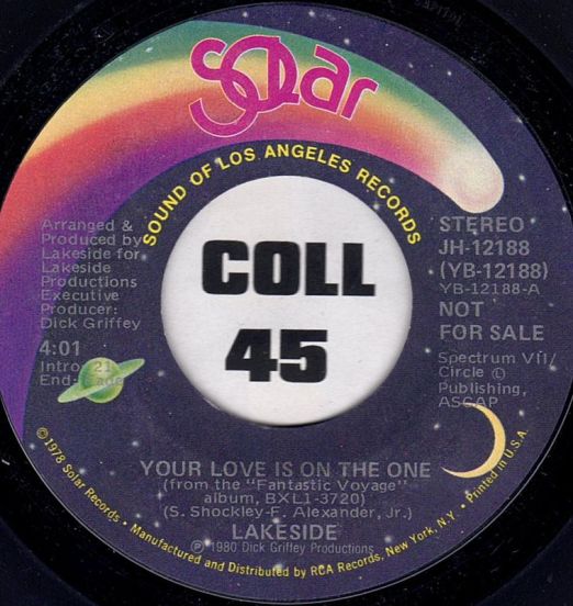 Lakeside - Your Love Is On The One Stereo b/w Mono - Solar DJ 7"