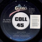 Luther Vandross – Any Love b/w Instrumental – Epic 7″