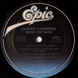 Luther Vandross – Never Too Much – Epic LP