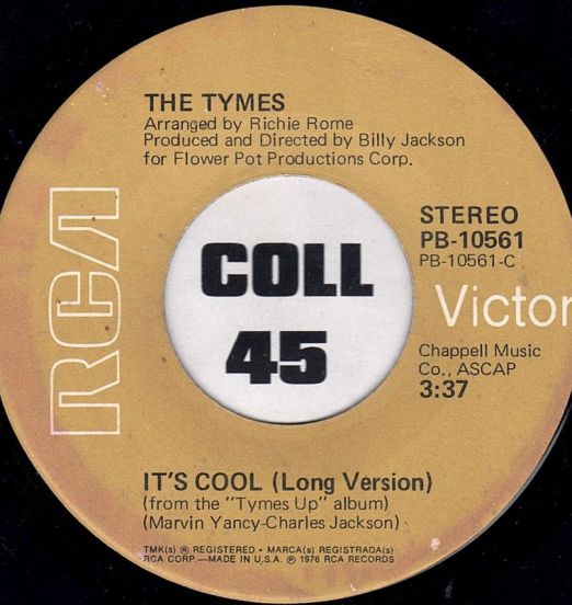 The Tymes – It's Cool (Long Version) b/w Good Morning Dear Lord - Rca 7"