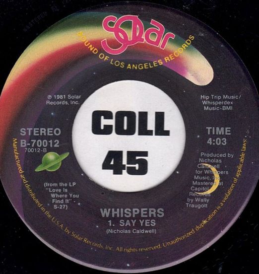 TheWhispers-SayYesB