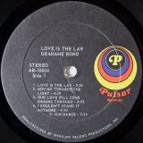 Grahame Bond – Love Is The Law – Pulsar LP