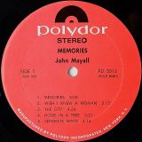 John Mayall / Jerry McGee / Larry Taylor – Memories – Polydor LP