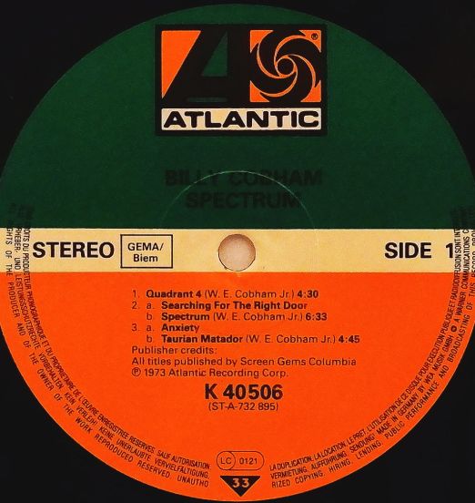 BillyCobham-SpectrumGERPressLABEL