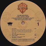 Club Nouveau – Life, Love & Pain – Warner Bros. LP