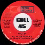 Rev. Milton Brunson & The Thompson Community Singers – Direct Me b/w God Will Take Care Of You – Creed 7″