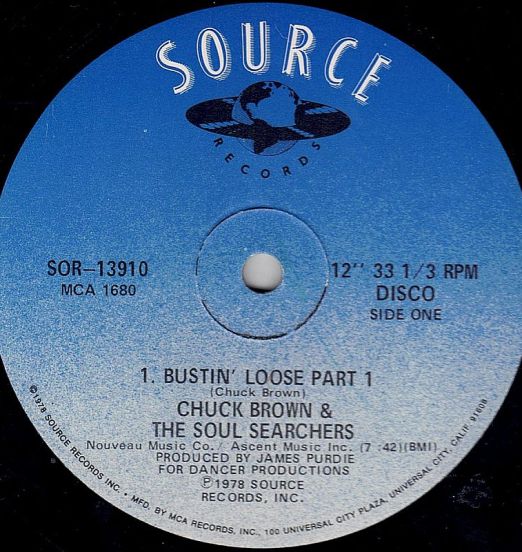 Chuck Brown & The Soul Searchers - Bustin' Loose - Source 12"