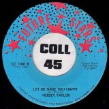 Hersey Taylor – We’re Gonna Run Out Of Time b/w Let Me Make You Happy – Future Stars 7″