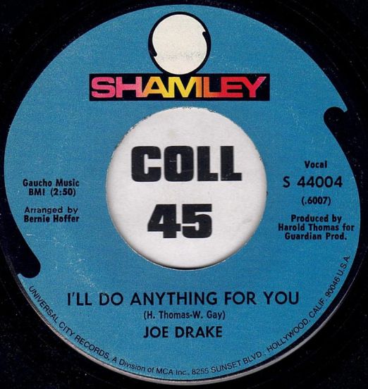 Joe Drake - I'll Do Anything For You b/w I'm No Good For Me - Shamley 7"