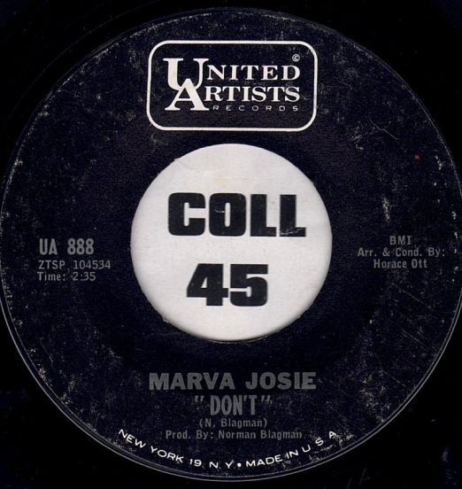 Marva Josie - Don't b/w I Love New York - Mgm 7"