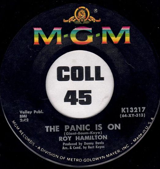 Roy Hamilton - The Panic Is On b/w There She Is - Mgm 7"